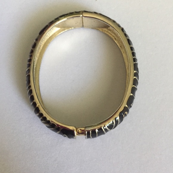Hinged Enamel Bangle - Picture 3 of 5